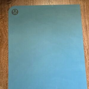 Heavy Duty non slippery Lululemon Blue Yoga Mat great for hot yoga 71 H x 26 W